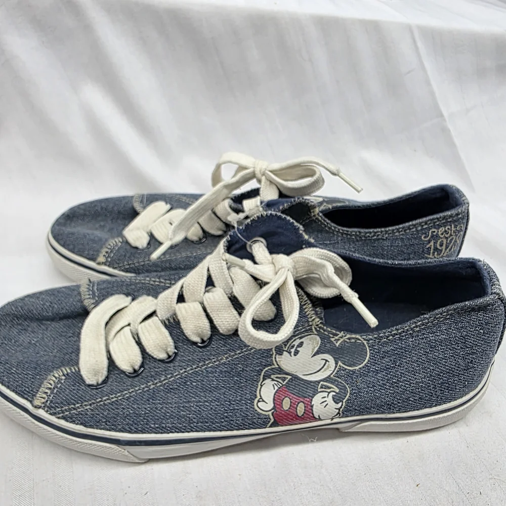 Disney Blue Denim Sneakers with Mickey Mouse - Picture 4 of 6